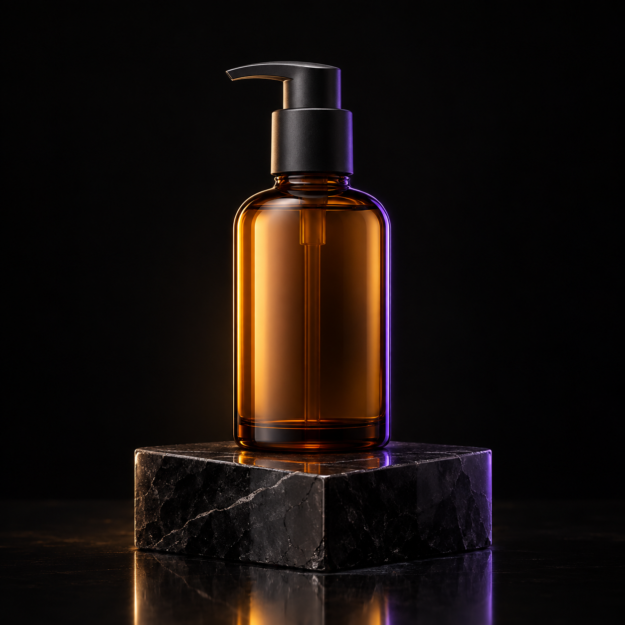 Unbranded amber skincare bottle source image